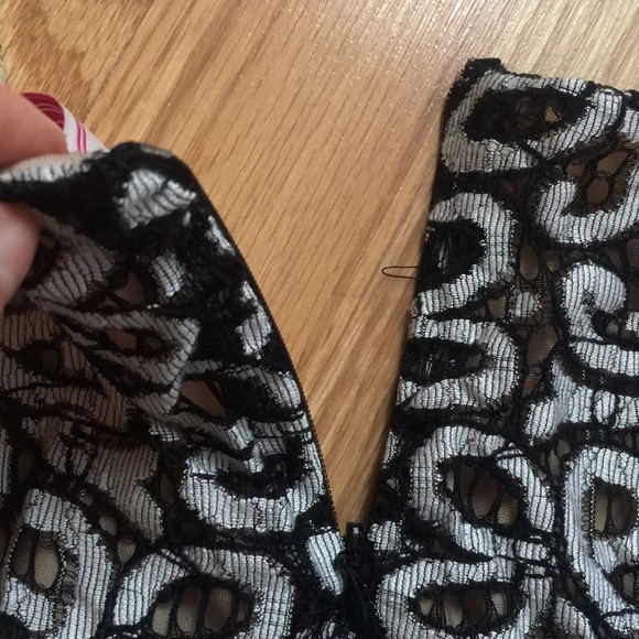 {Pura Vida} Silver and Black Lace Dress - Picture 4 of 6